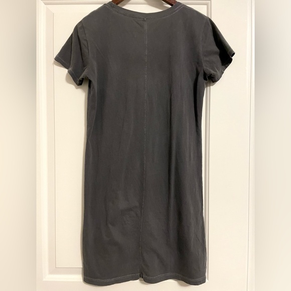 J. Crew T-Shirt Dress with Pocket in Charcoal Gray - Picture 4 of 7